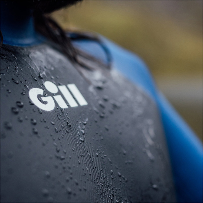 2024 Gill Mens Pursuit 4/3mm GBS Back Zip Wetsuit 5029 - Atlantic Blue / Dark Blue